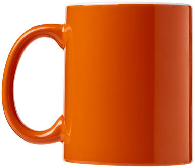 Кружка керамическая Java, цвет оранжевый, белый - 10036506- Фото №5