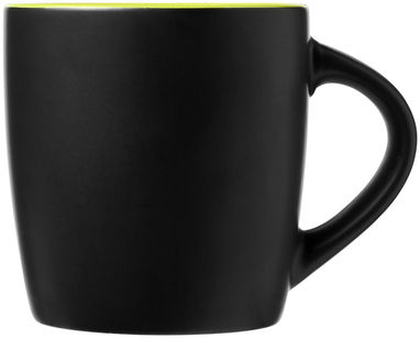 Чашка керамическая Riviera, цвет сплошной черный, лайм - 10047604- Фото №4