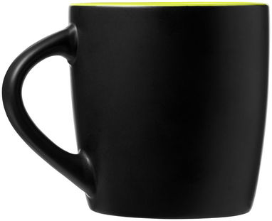 Чашка керамическая Riviera, цвет сплошной черный, лайм - 10047604- Фото №5