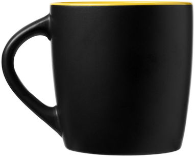 Чашка керамічна Riviera, колір суцільний чорний, жовтий - 10047605- Фото №5