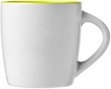 Чашка керамічна Aztec, колір білий, зелений лайм - 10047704- Фото №4