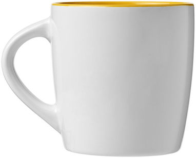 Чашка керамічна Aztec, колір білий, жовтий - 10047705- Фото №5
