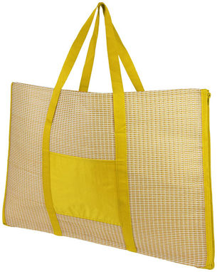 Сумка-тоут пляжна складна і килимок Bonbini, колір жовтий - 10055404- Фото №5