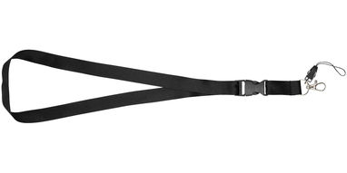 Шнурок Sagan , цвет сплошной черный - 10250801- Фото №5