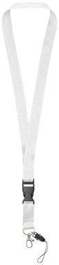 Шнурок Sagan , колір білий - 10250802- Фото №1