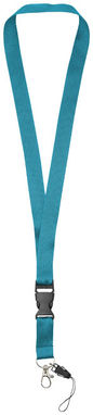 Шнурок Sagan , колір яскраво-синій - 10250810- Фото №1