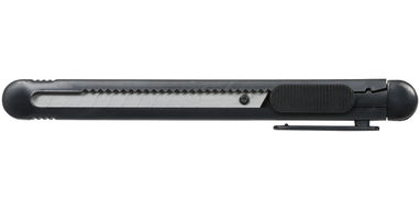 Нож универсальный Sharpy со сменным лезвием, цвет сплошной черный - 10450300- Фото №3