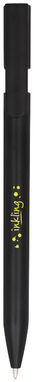 Ручка кулькова Hyde, колір суцільний чорний, золотистий - 10730804- Фото №2