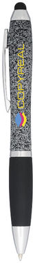 Ручка-стилус шариковая Nash, цвет белый, сплошной черный - 10730900- Фото №2