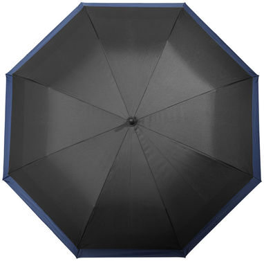 Парасолька автоматична 23 - 30'', колір суцільний чорний, темно-синій - 10914103- Фото №4