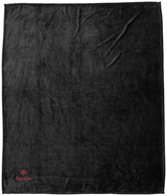 Плед негабаритный ультра-плюшевый Mollis, цвет сплошной черный - 11296500- Фото №2