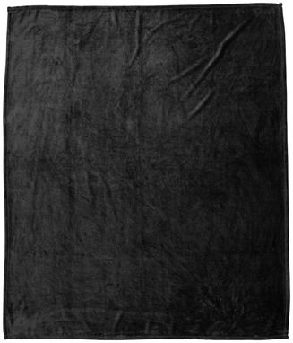 Плед негабаритный ультра-плюшевый Mollis, цвет сплошной черный - 11296500- Фото №3