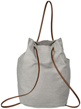 Рюкзак зі шнурками Harper , колір світло-сірий - 12043100- Фото №4