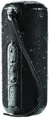 Колонка  Rugged Fabric Bluetooth, цвет сплошной черный - 12400000- Фото №1