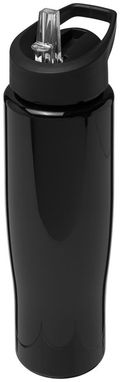 Пляшка спортивна H2O Tempo , колір суцільний чорний - 21004401- Фото №1