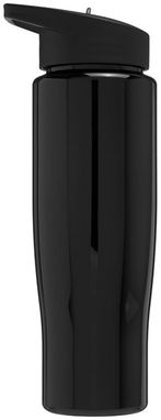 Пляшка спортивна H2O Tempo , колір суцільний чорний - 21004401- Фото №4