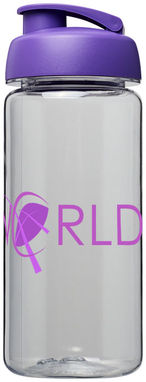 Бутылка спортивная H2O Octave , цвет прозрачный, пурпурный - 21006309- Фото №2