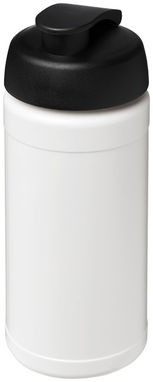 Бутылка спортивная Baseline Plus , цвет белый, сплошной черный - 21006800- Фото №1