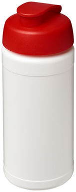 Бутылка спортивная Baseline Plus , цвет белый, красный - 21006803- Фото №1