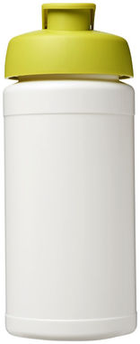 Пляшка спортивна Baseline Plus , колір білий, зелений лайм - 21006804- Фото №3
