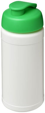 Пляшка спортивна Baseline Plus , колір білий, зелений - 21006806- Фото №1