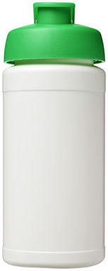 Пляшка спортивна Baseline Plus , колір білий, зелений - 21006806- Фото №3