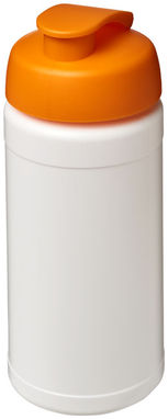 Пляшка спортивна Baseline Plus , колір білий, помаранчевий - 21006807- Фото №1