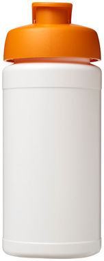 Пляшка спортивна Baseline Plus , колір білий, помаранчевий - 21006807- Фото №3