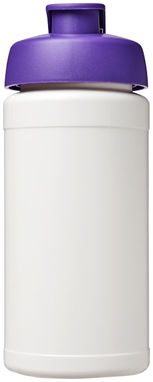 Пляшка спортивна Baseline Plus , колір білий пурпурний - 21006809- Фото №3