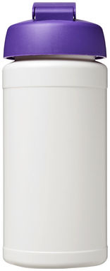 Пляшка спортивна Baseline Plus , колір білий пурпурний - 21006809- Фото №4