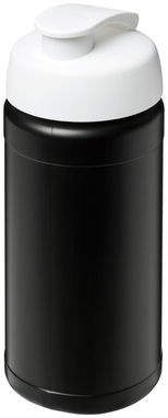Бутылка спортивная Baseline Plus , цвет сплошной черный, белый - 21006812- Фото №1