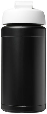 Пляшка спортивна Baseline Plus , колір суцільний чорний, білий - 21006812- Фото №4