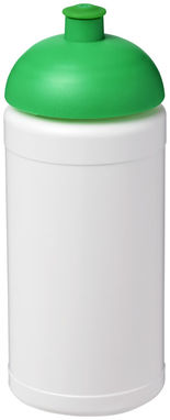 Пляшка спортивна Baseline Plus , колір білий, зелений - 21006906- Фото №1