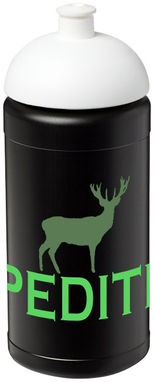 Бутылка спортивная Baseline Plus , цвет сплошной черный, белый - 21006912- Фото №2