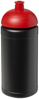 Бутылка спортивная Baseline Plus , цвет сплошной черный, красный - 21006914- Фото №1