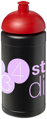 Бутылка спортивная Baseline Plus , цвет сплошной черный, красный - 21006914- Фото №2
