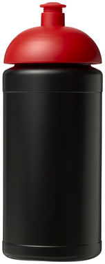 Пляшка спортивна Baseline Plus , колір суцільний чорний, червоний - 21006914- Фото №3