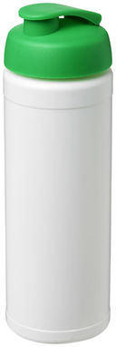 Пляшка спортивна Baseline Plus , колір білий, зелений - 21007006- Фото №1