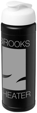 Бутылка спортивная Baseline Plus , цвет сплошной черный, белый - 21007012- Фото №2