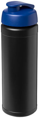 Бутылка спортивная Baseline Plus , цвет сплошной черный, синий - 21007013- Фото №1