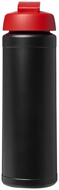 Бутылка спортивная Baseline Plus , цвет сплошной черный, красный - 21007014- Фото №4