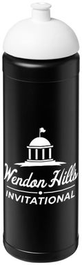 Бутылка спортивная Baseline Plus , цвет сплошной черный, белый - 21007112- Фото №2