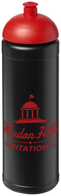 Бутылка спортивная Baseline Plus , цвет сплошной черный, красный - 21007114- Фото №2