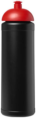 Пляшка спортивна Baseline Plus , колір суцільний чорний, червоний - 21007114- Фото №3
