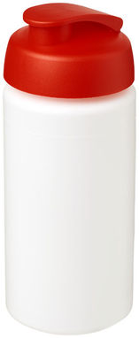 Бутылка спортивная Baseline Plus grip , цвет белый, красный - 21007203- Фото №1