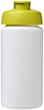 Пляшка спортивна Baseline Plus grip , колір білий, лайм - 21007204- Фото №3