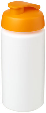 Бутылка спортивная Baseline Plus grip , цвет белый, оранжевый - 21007207- Фото №1