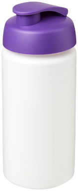Пляшка спортивна Baseline Plus grip , колір білий пурпурний - 21007209- Фото №1