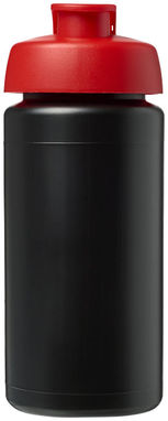 Бутылка спортивная Baseline Plus grip , цвет сплошной черный, красный - 21007214- Фото №3