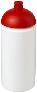 Бутылка спортивная Baseline Plus grip , цвет белый, красный - 21007303- Фото №1